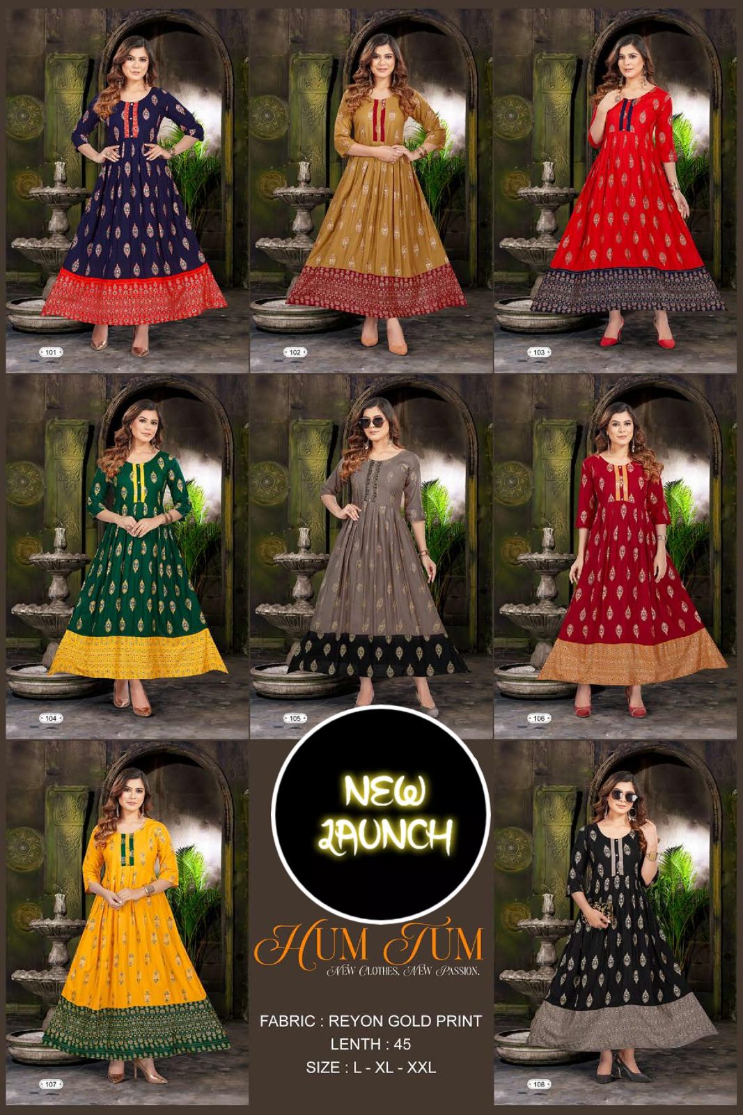 New Hum Tum V 1 Festive Wear Wholesale Anarkali Kurti Catalog
